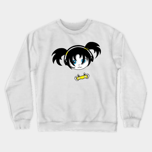 Gamer Girl Video Game Player Crewneck Sweatshirt by Ottie and Abbotts